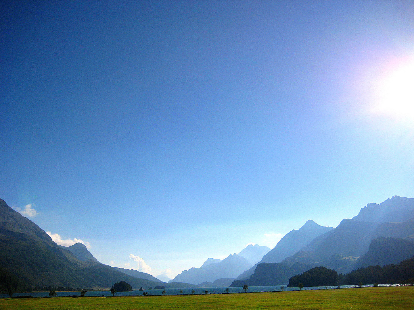 Nachmittags im August in Sils-Maria ...