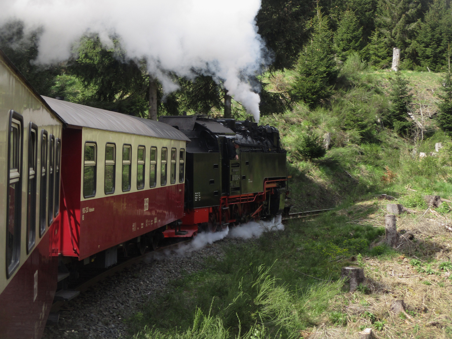 Nachmittagsrunde mit der 99 7232-4 nach Drei Annen Hohne 1.