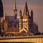 Nachmittagsstimmung am Rhein und Groß-St.-Martin