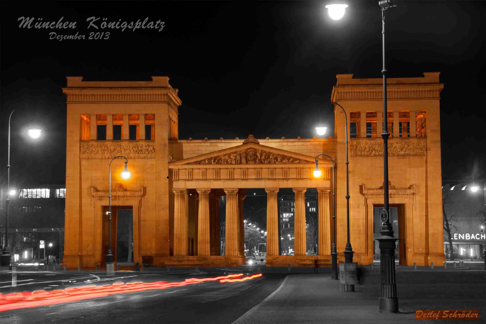 Nachraufnahme Königsplatz in München