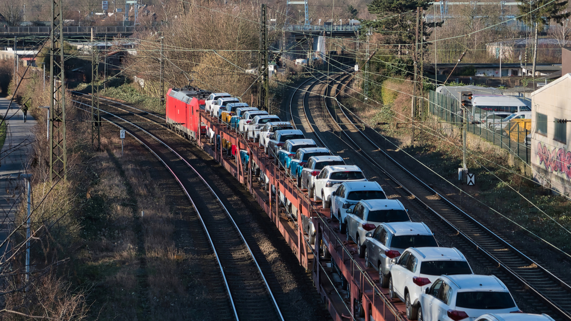 Nachschuss auf den Autozug