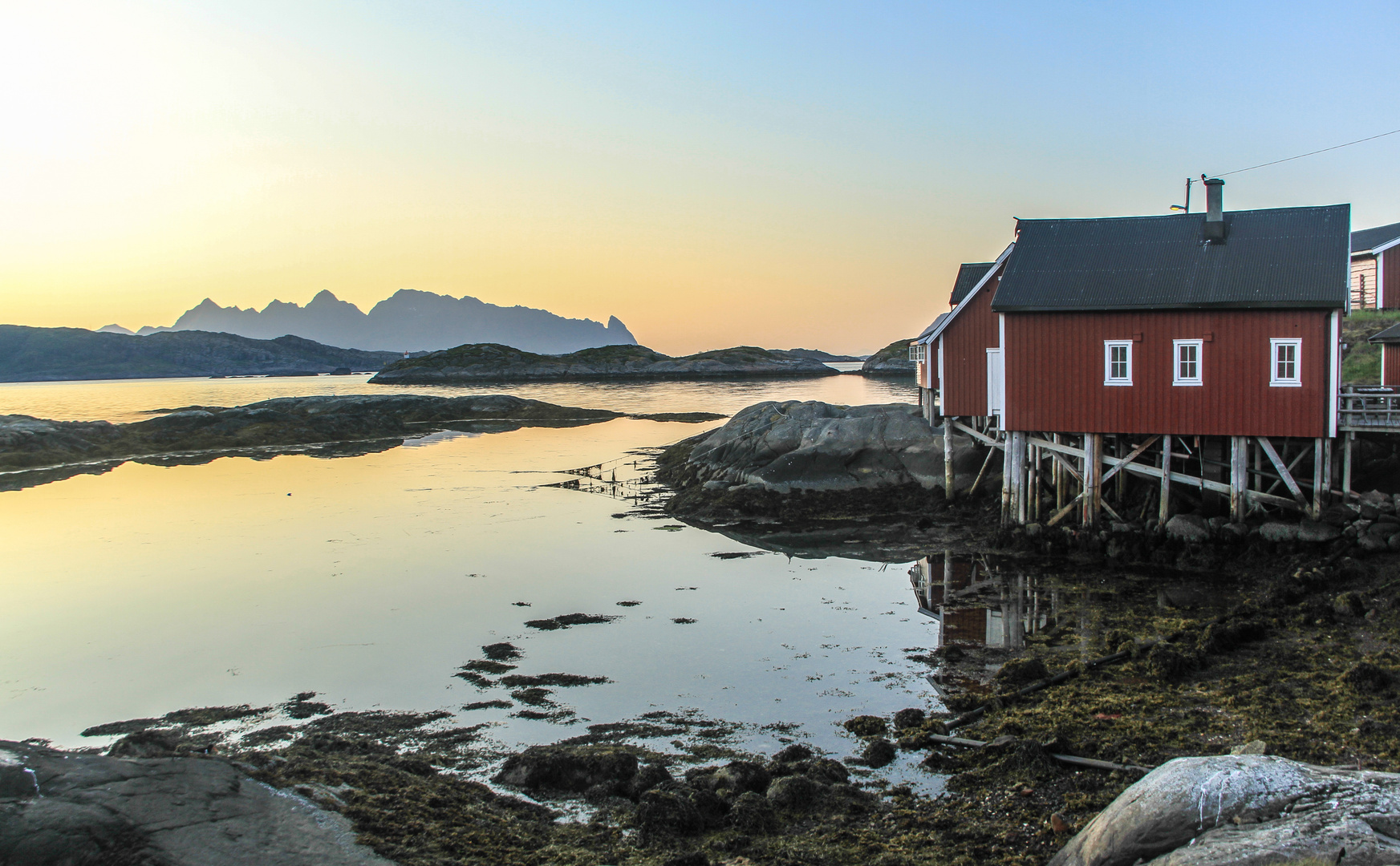 Nacht am Fjord