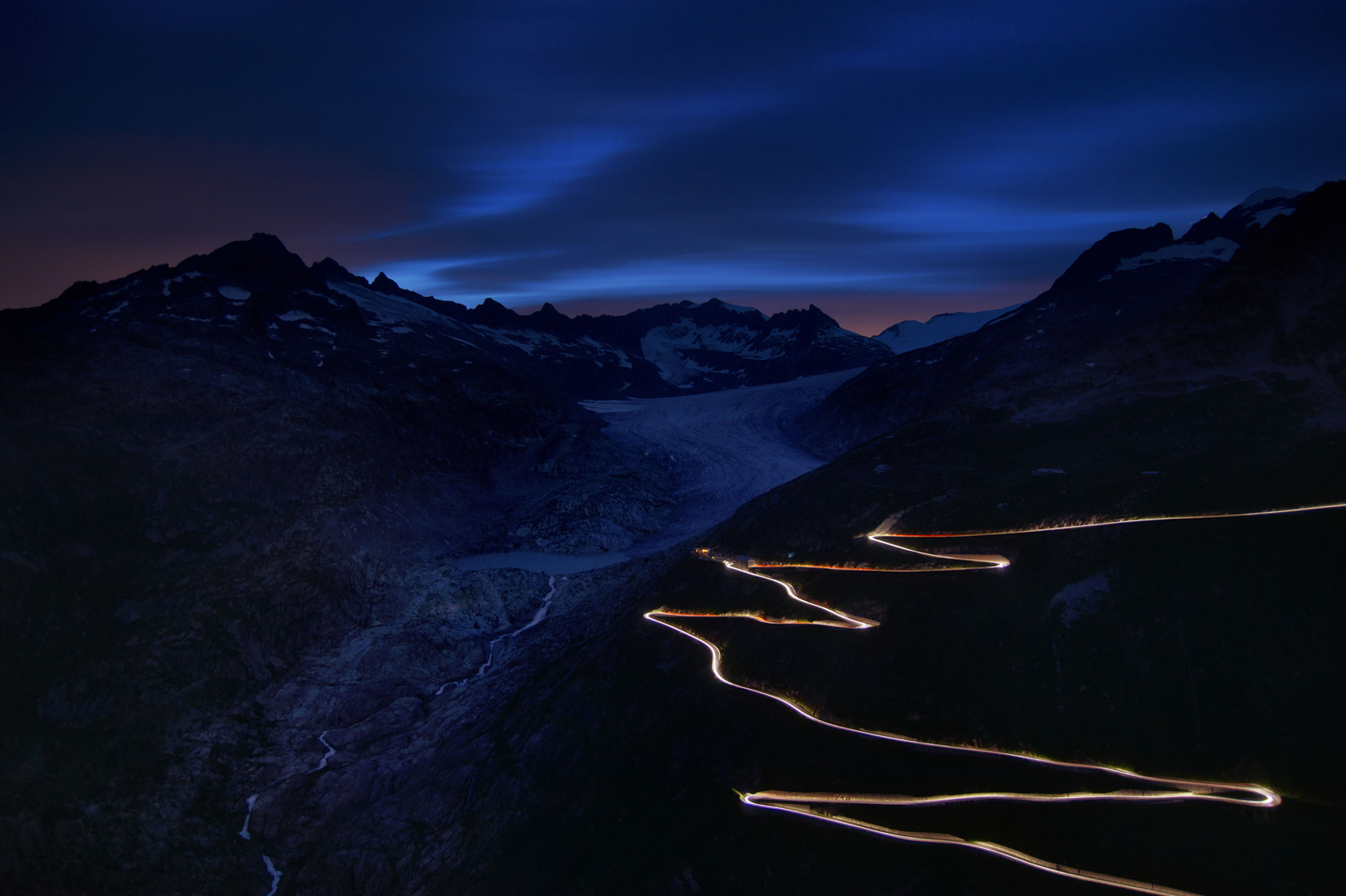 Nacht am Furkapass