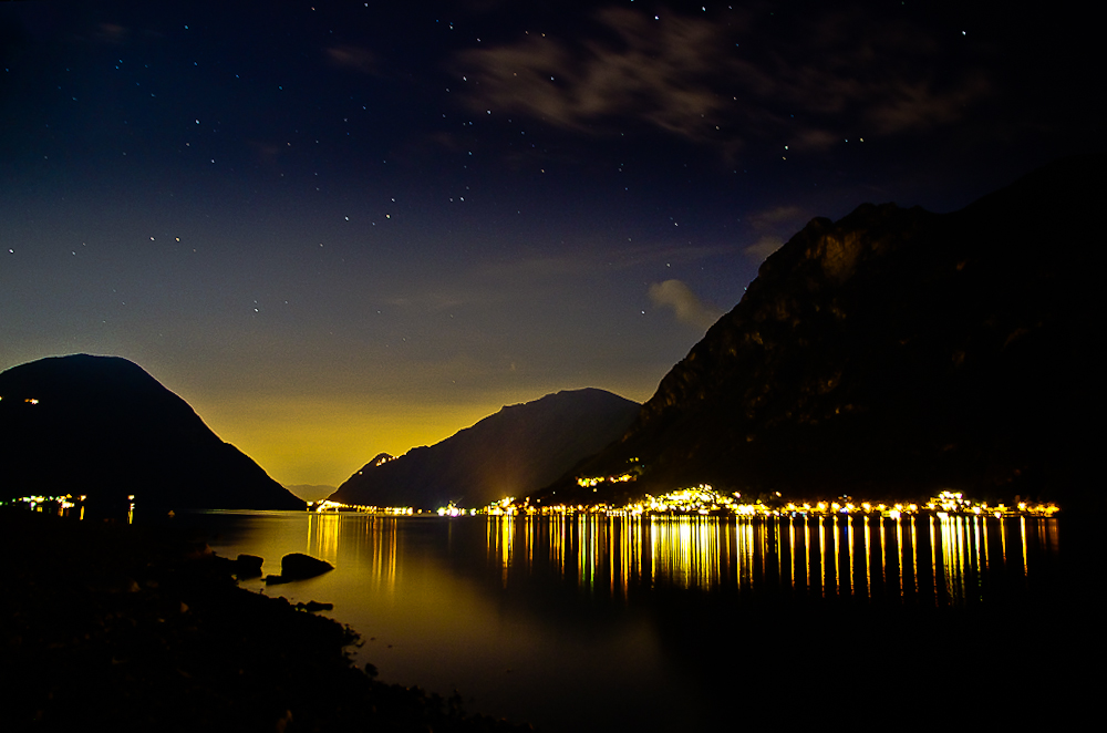 Nacht am Lago Maggiore