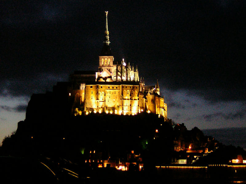 Nacht am Le Mont St. Michel