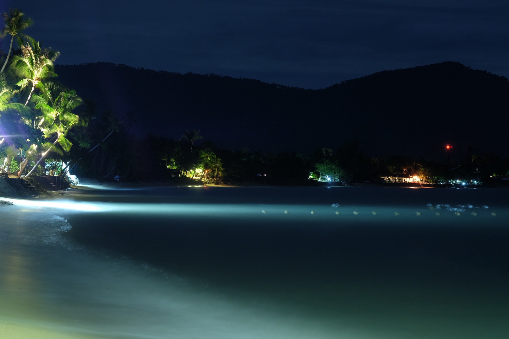 Nacht am Maenam Beach Thailand