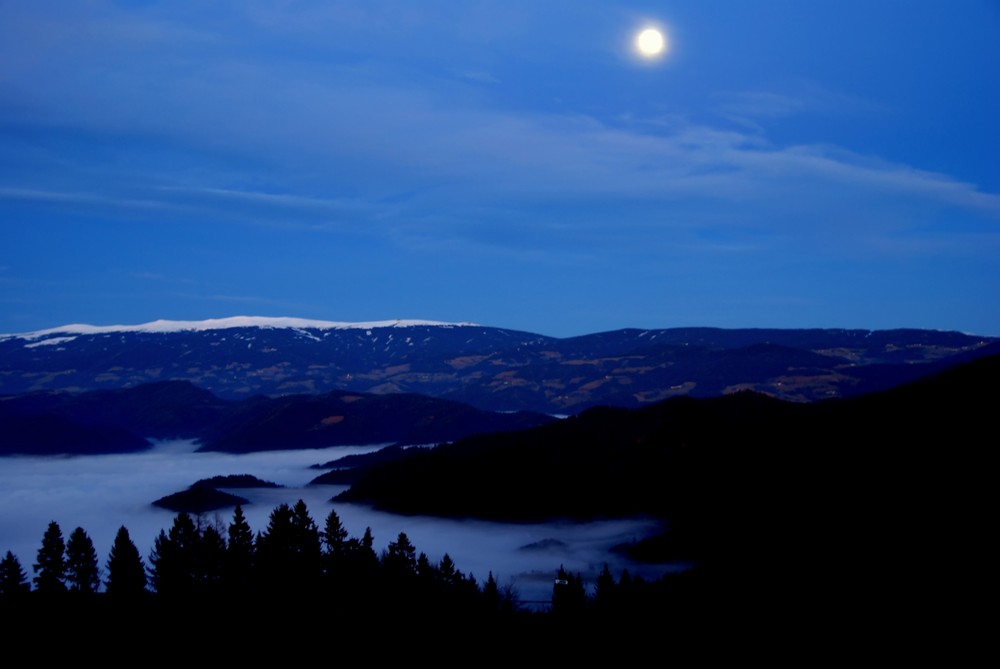 Nacht am Magdalensberg in Kärnten