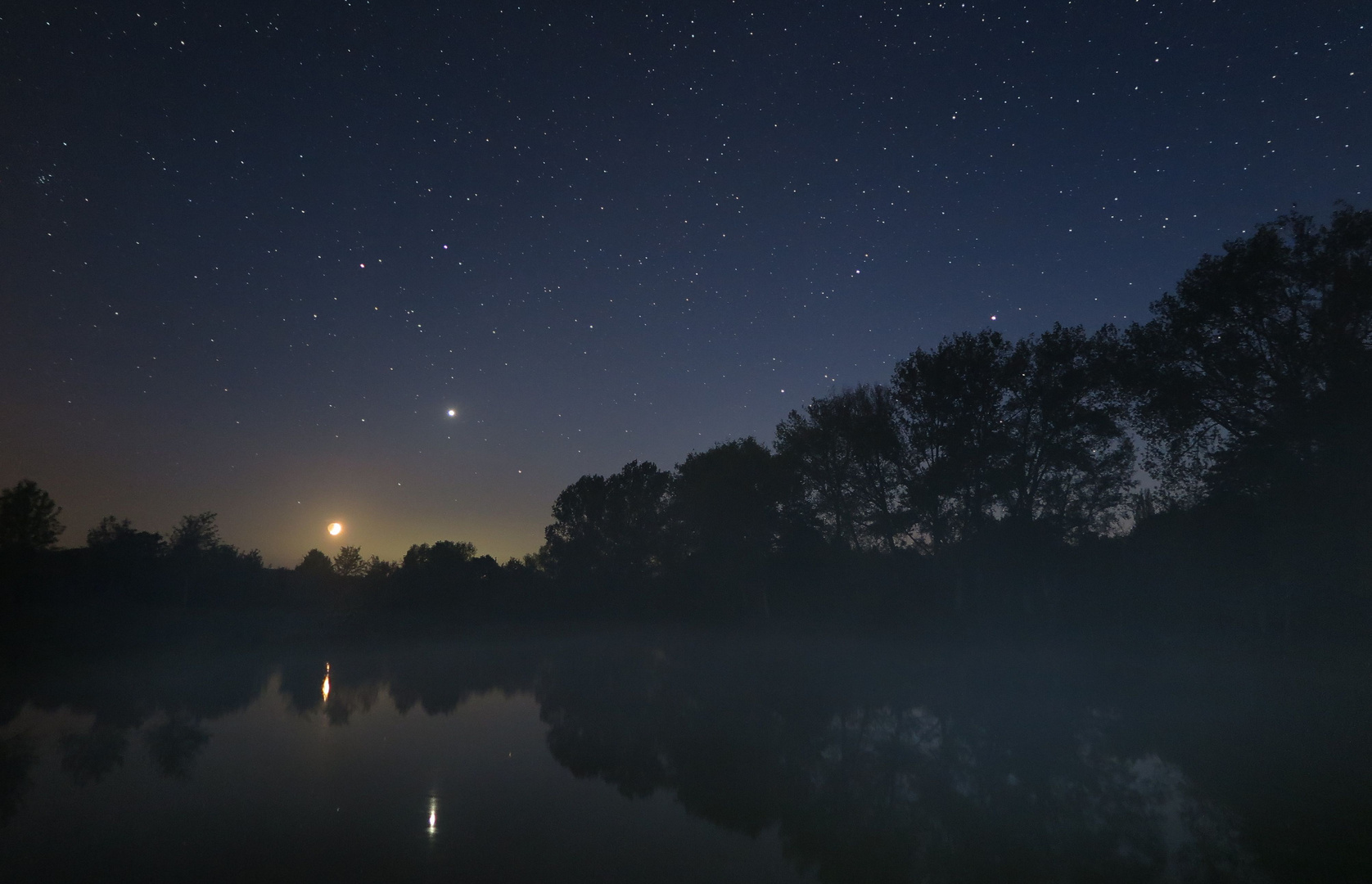 Nacht am Teich