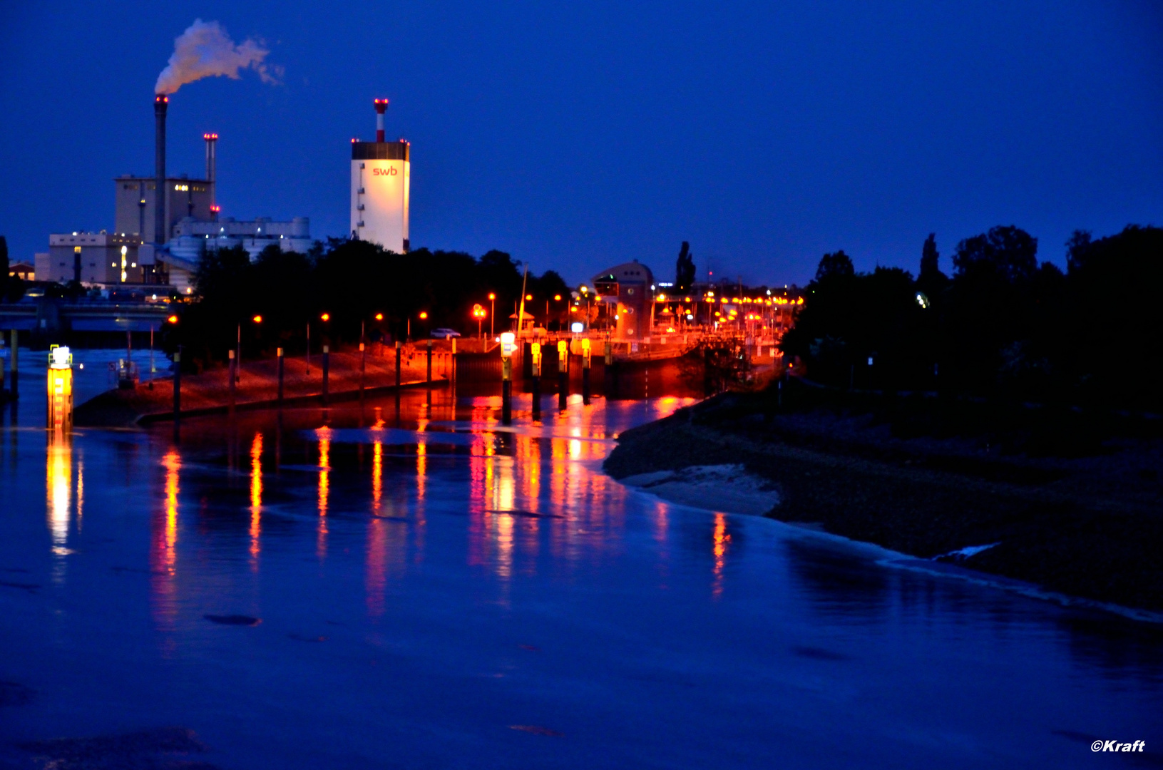 Nacht am Weser