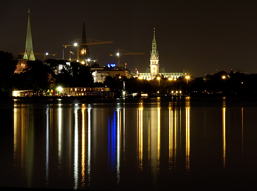 Nacht an der Alster