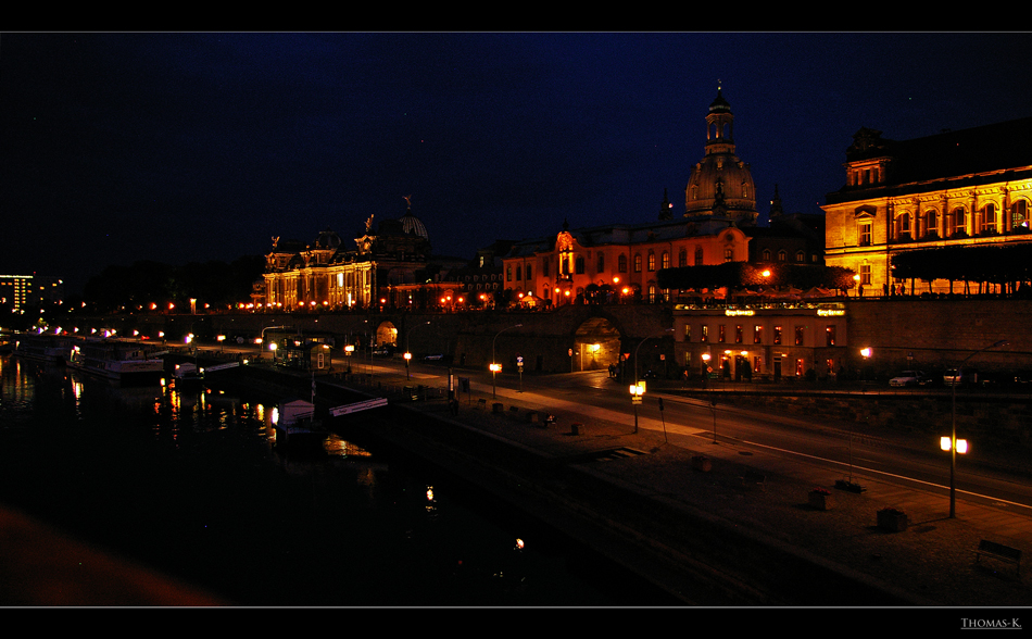 Nacht an der Elbe ...