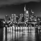 Nacht an der Skyline Frankfurt