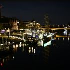 Nacht an der Weser in Bremen