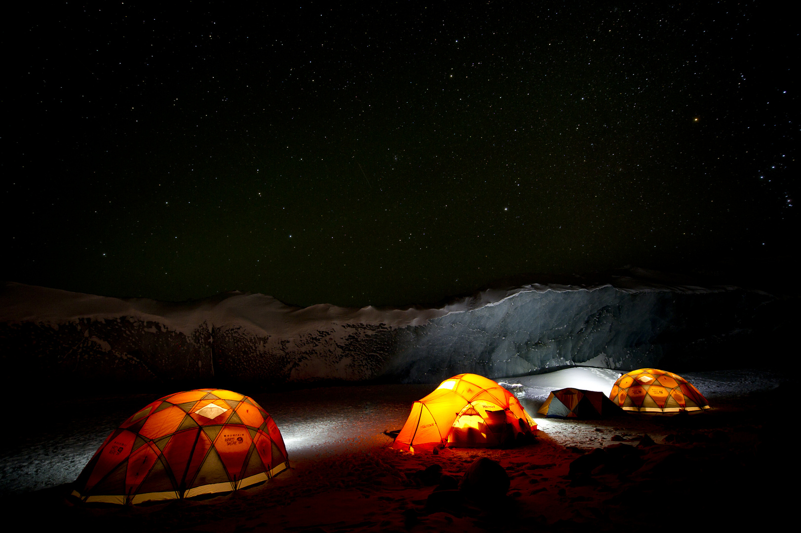 Nacht auf dem Inlandeis