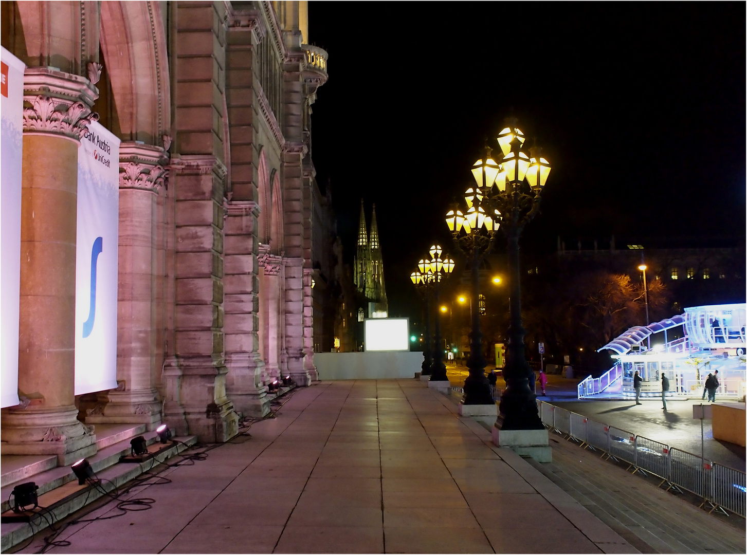 Nacht beim Rathaus