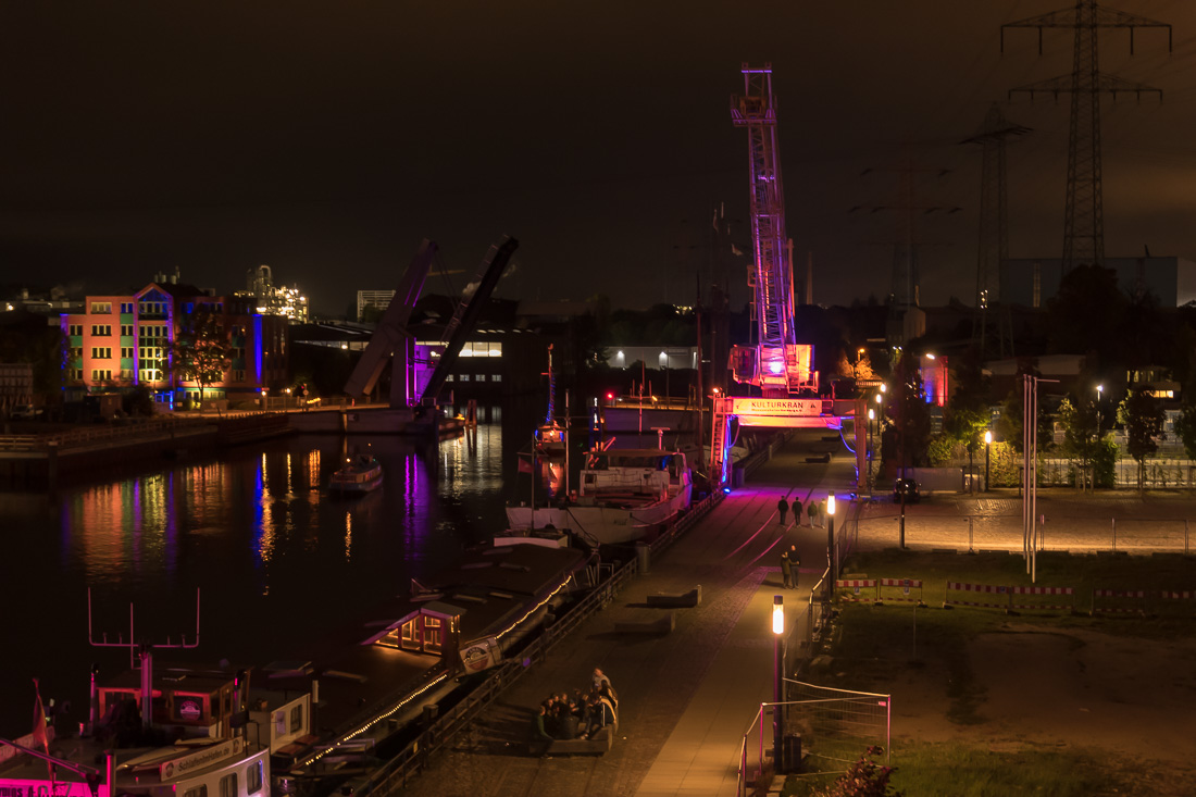 Nacht der Lichter im Harburger Binnenhafen