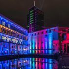 Nacht der Lichter in Harburg - gespiegelt