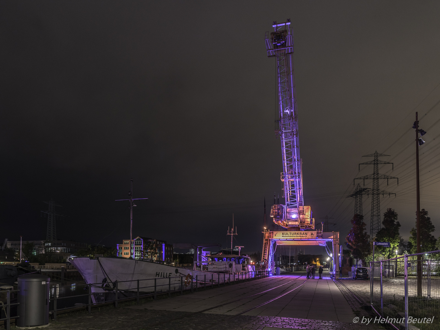 Nacht der Lichter in Harburg - Kulturkran