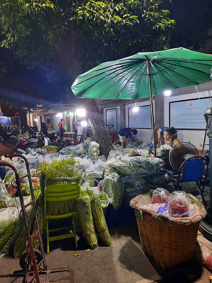 Nacht-Gemüsemarkt