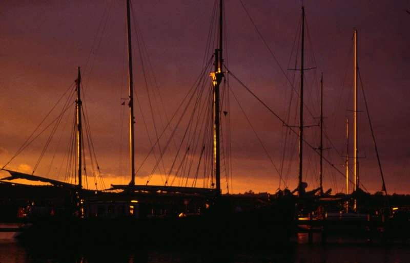 Nacht im Hafen