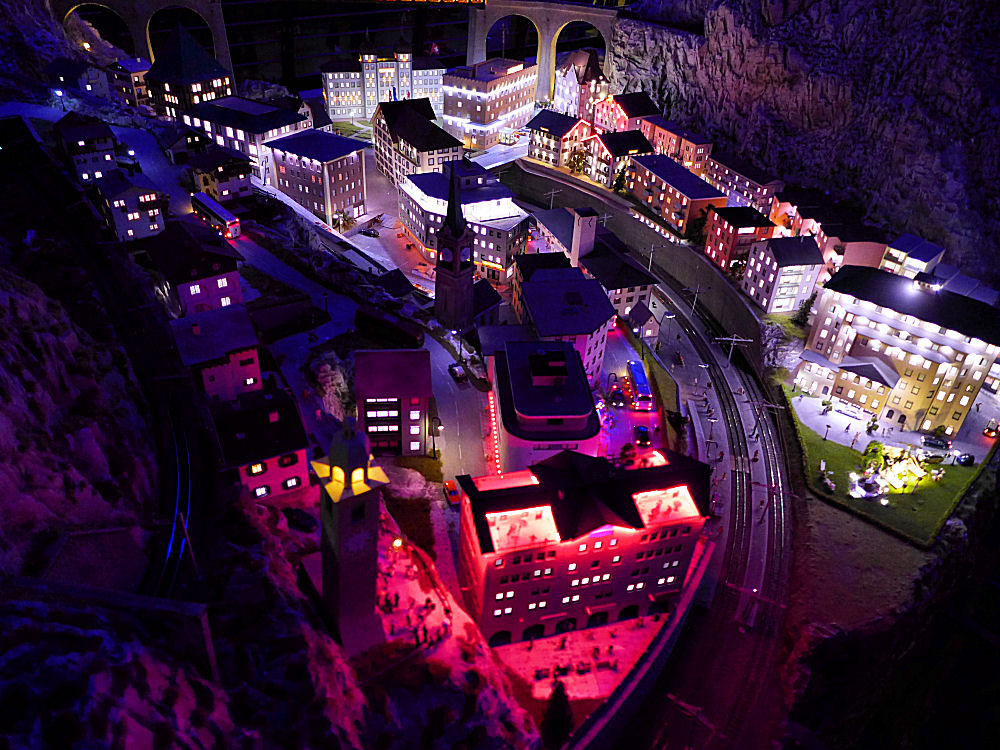 Nacht im Miniatur Wunderland Hamburg