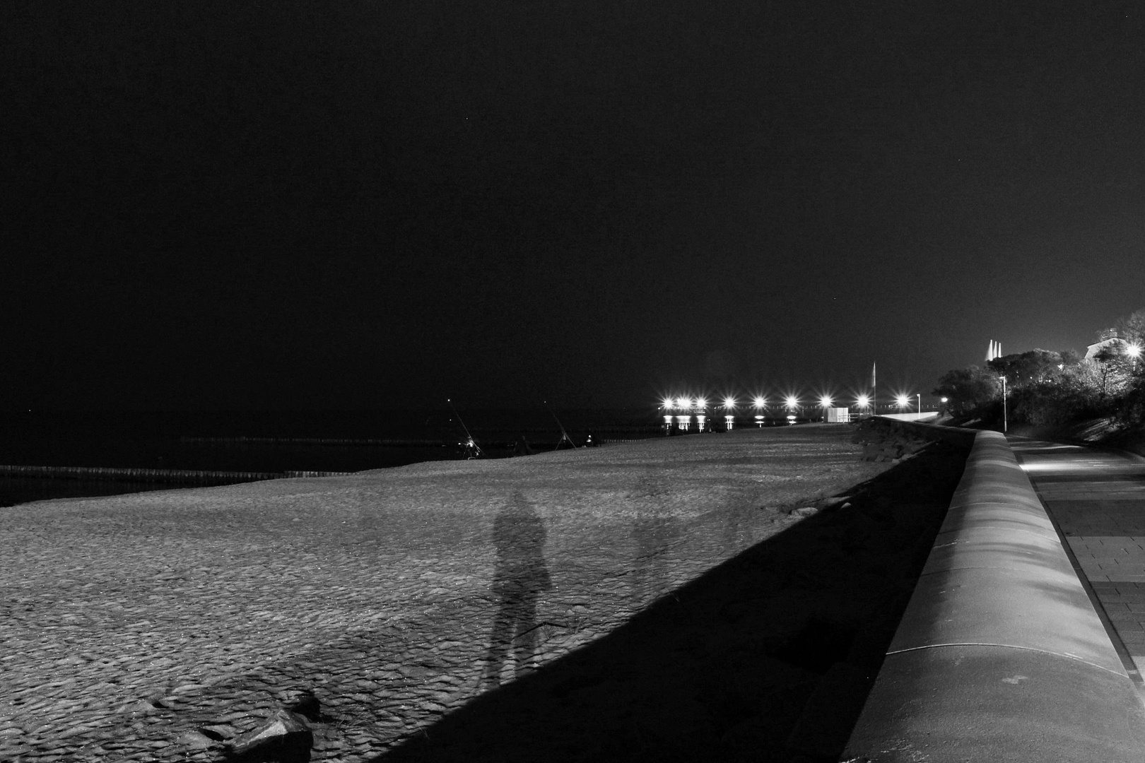 Nacht - Impression am Strand in SW