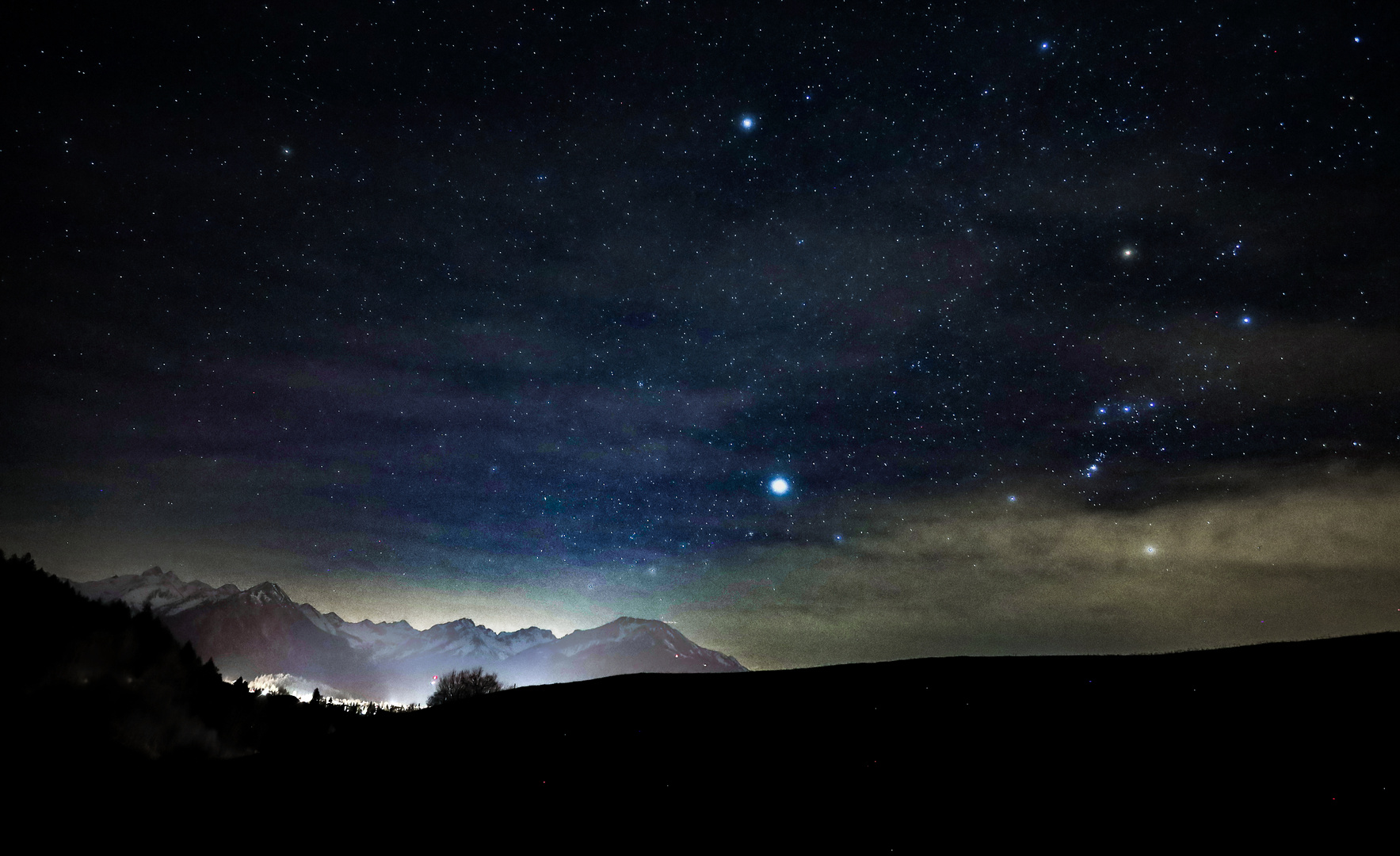 Nacht in den Bergen....