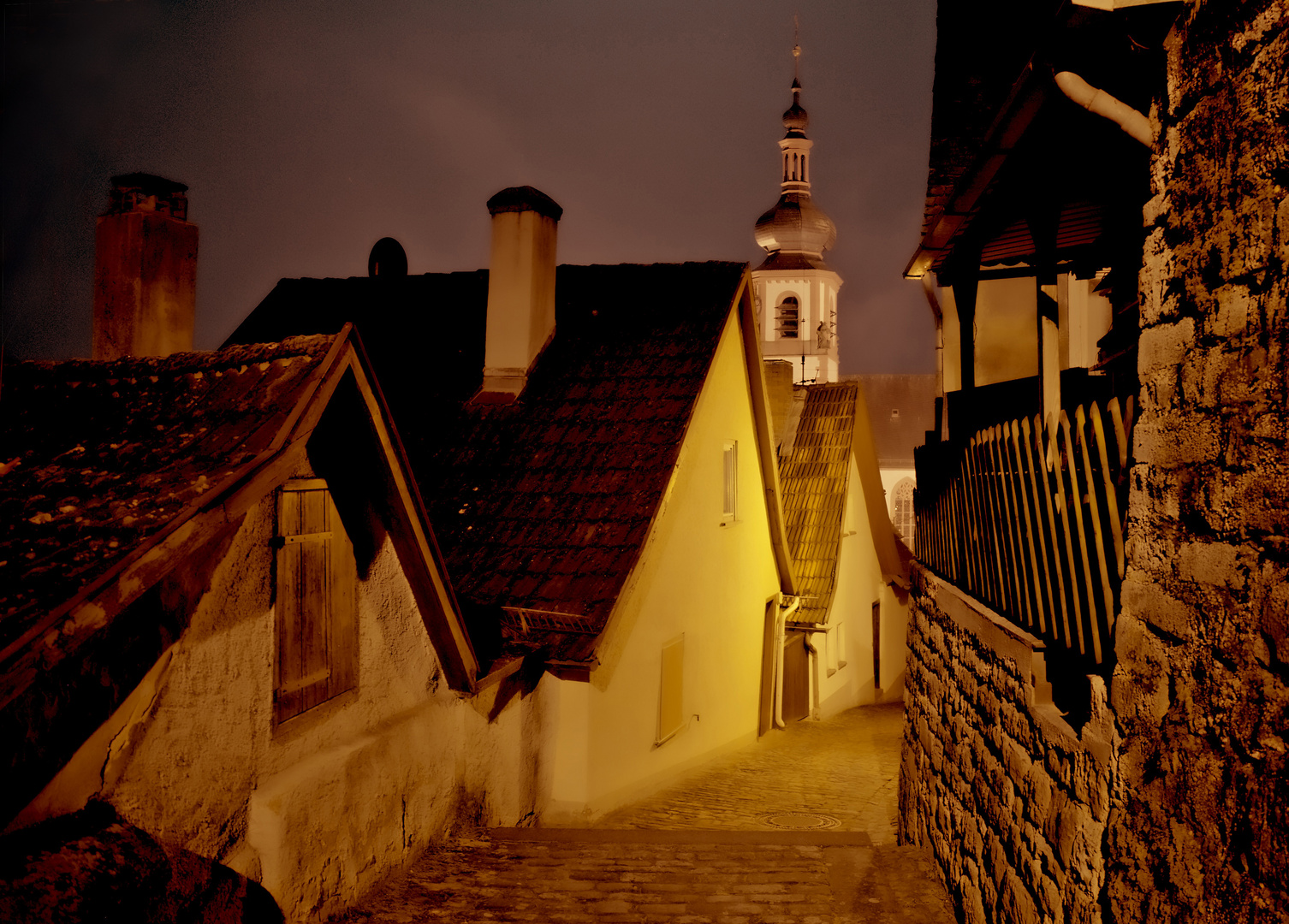 Nacht in einer fränkischen Kleinstadt - Rothenfels am Main 2