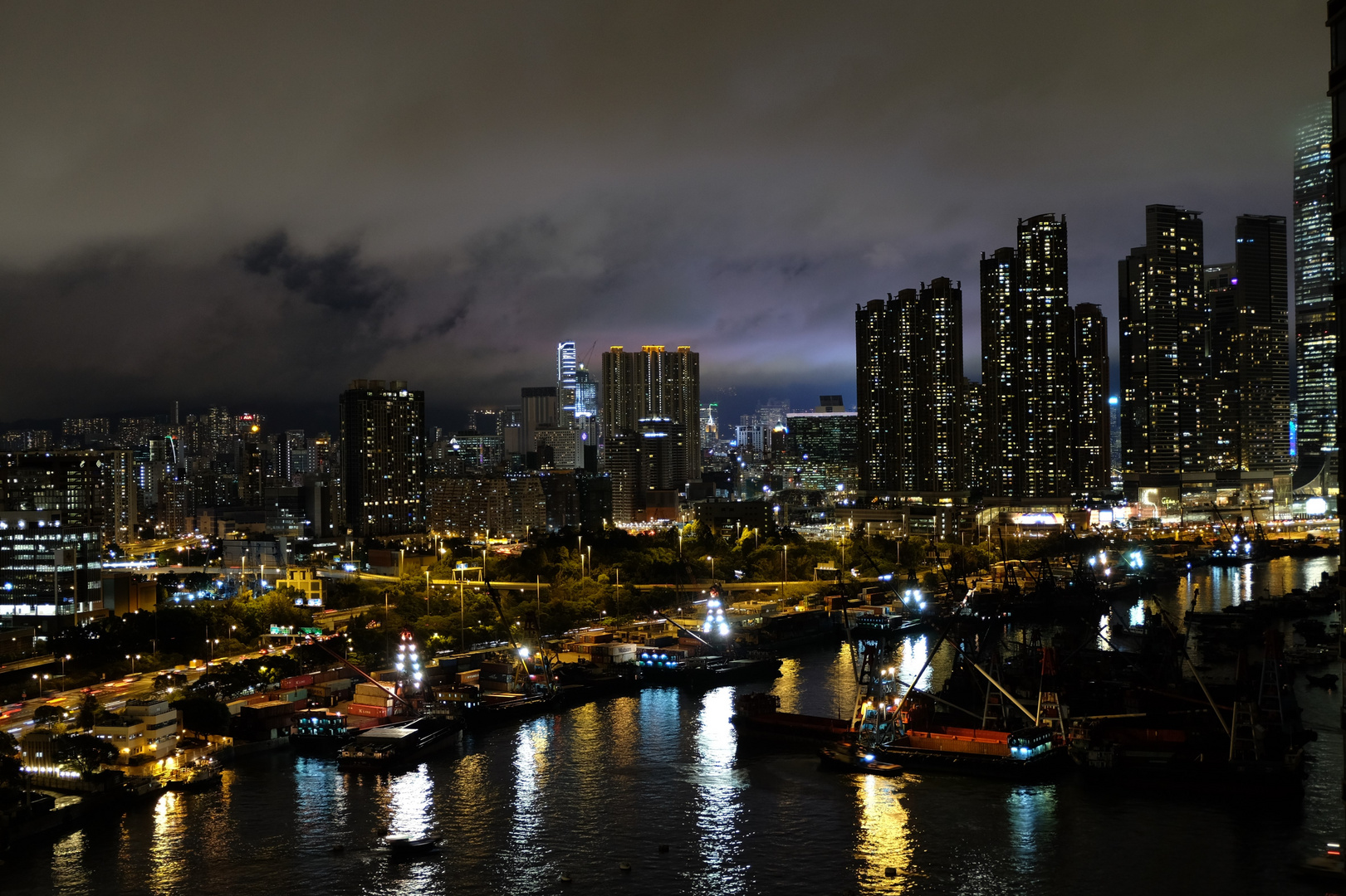 Nacht in Hongkong