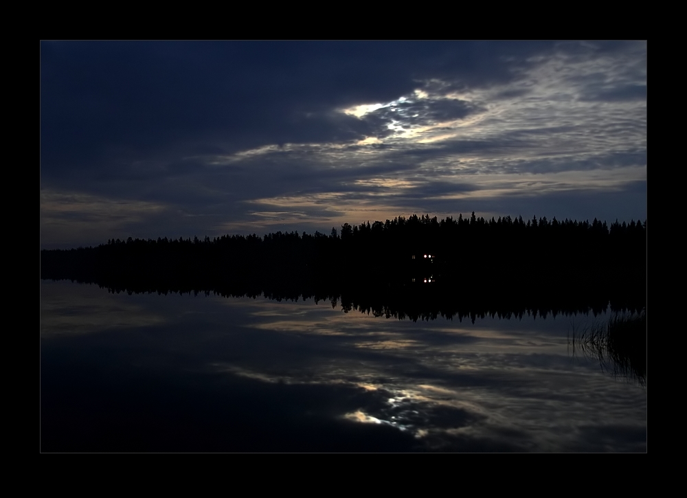 Nacht in Lapland