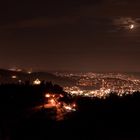 Nacht, Mond über Stuttgart