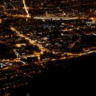 Nacht Panorama von Salzburg Stadt