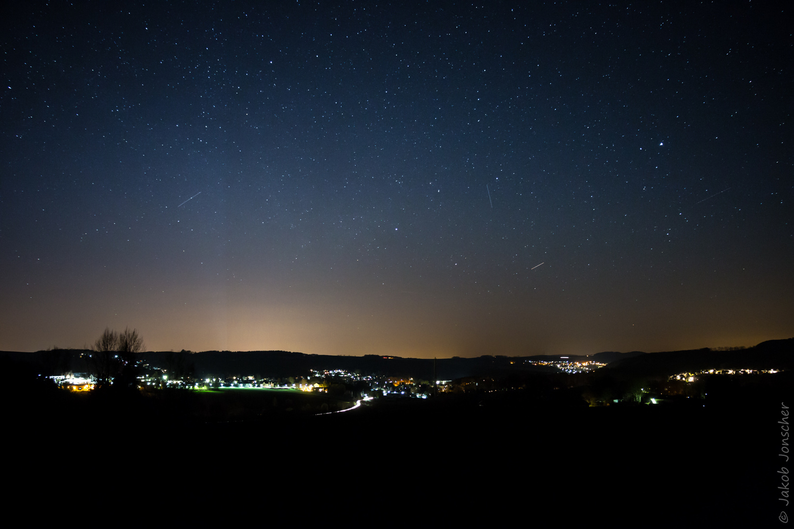 Nacht über Burkhardtsdorf