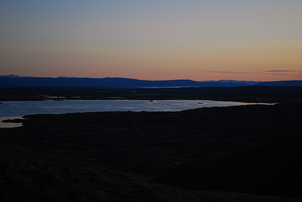 Nacht über dem Myvatn