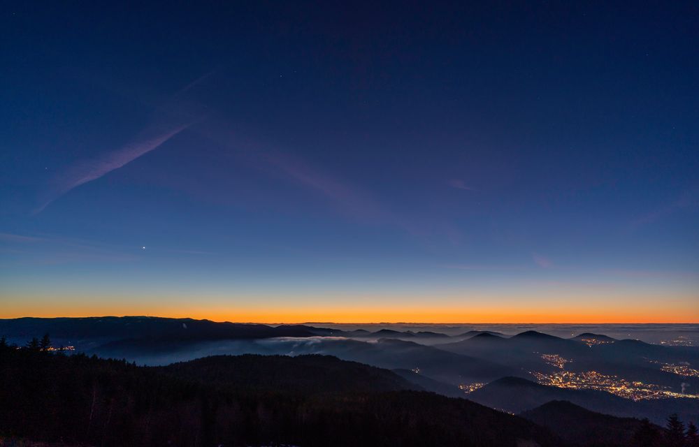 Nacht über dem Nordschwarzwald