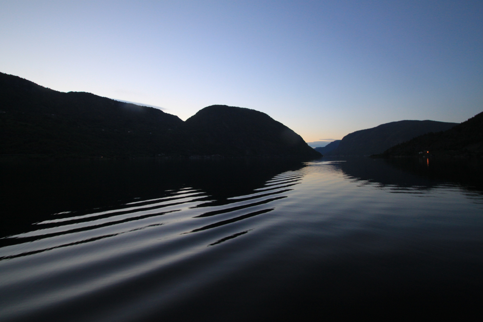 Nacht über dem Sognefjord....