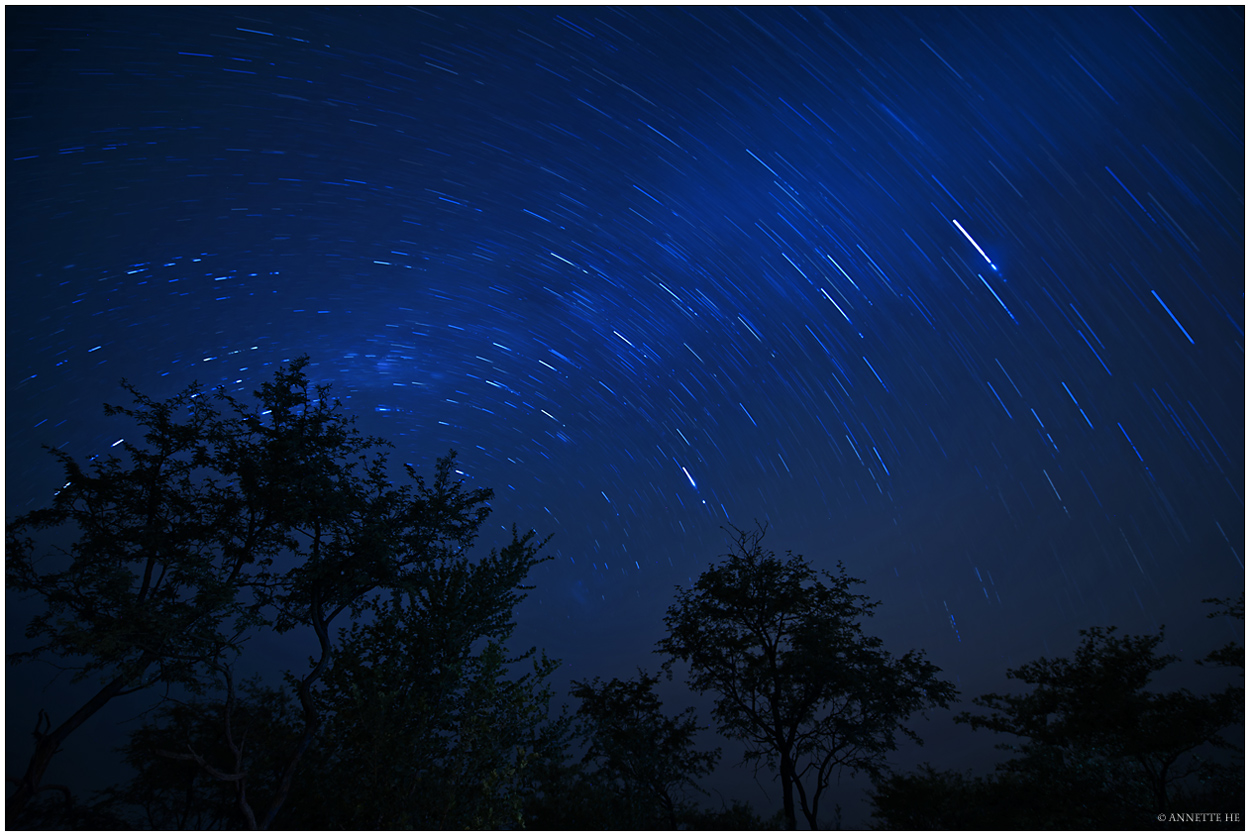 Nacht über der Kalahari