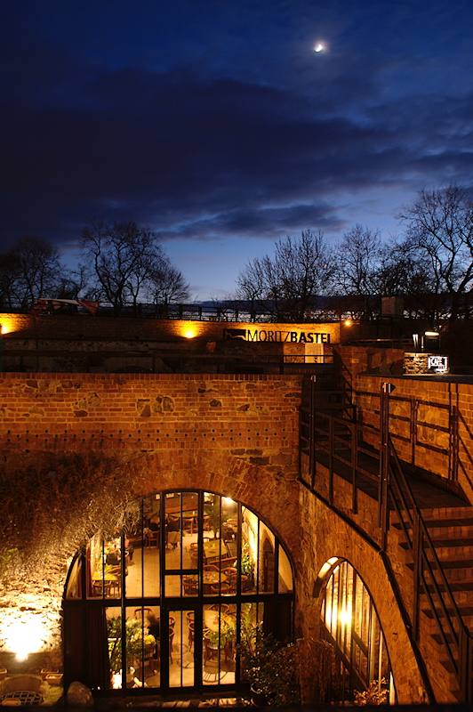 Nacht über der Moritzbastei