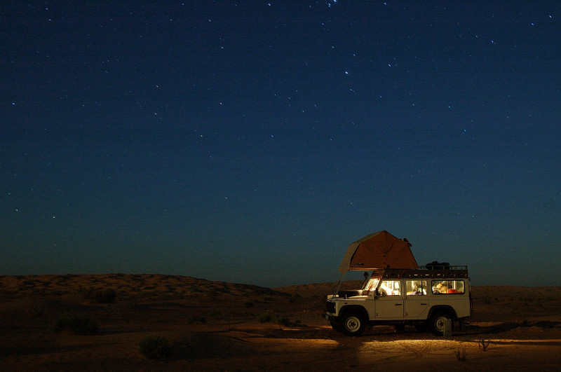 Nacht über der Sahara