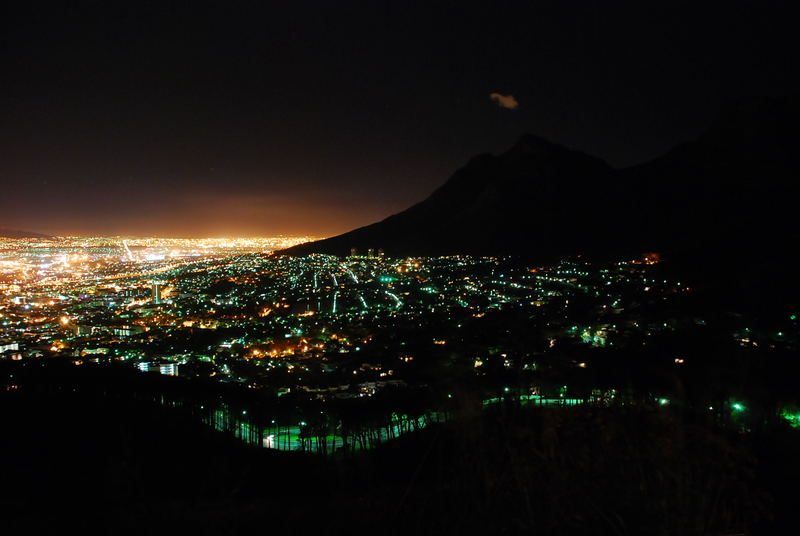 Nacht über Kapstadt