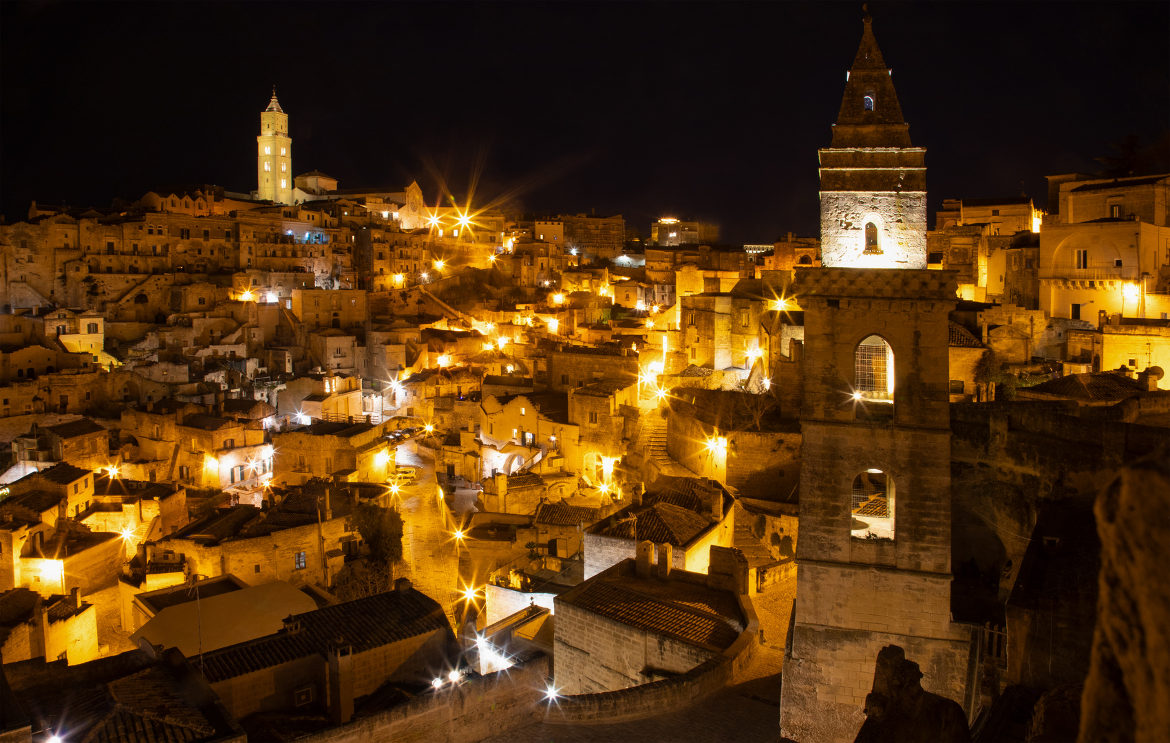 Nacht über Matera