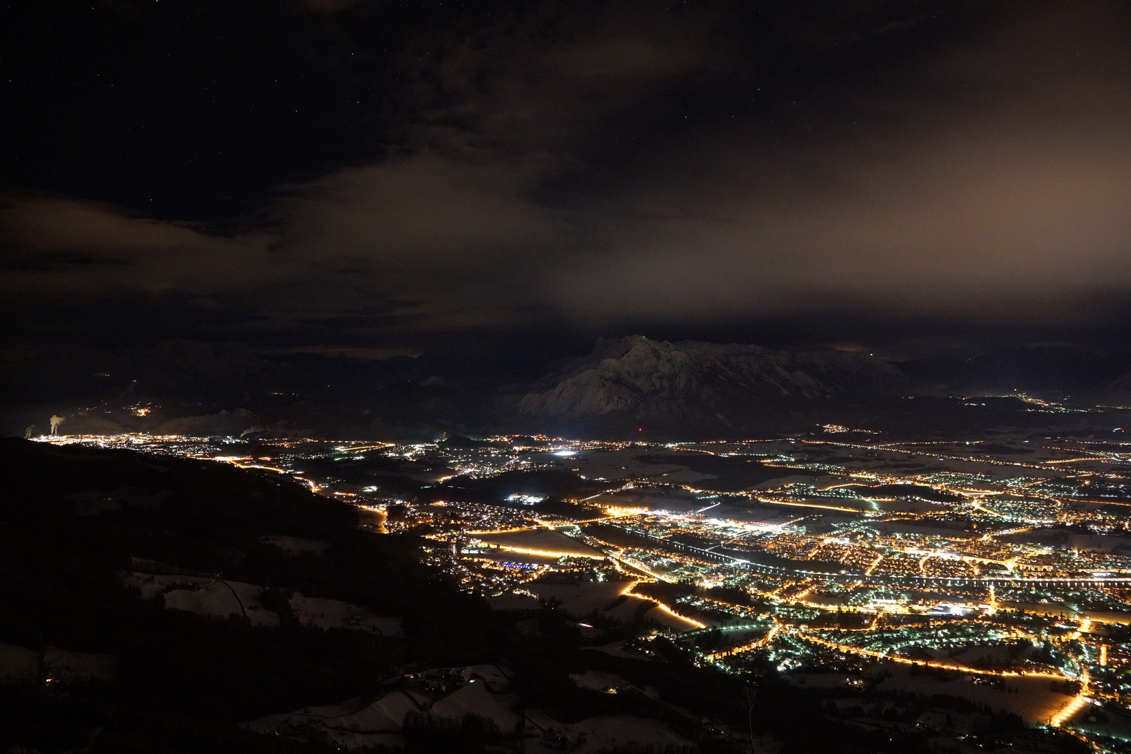 Nacht über Salzburg