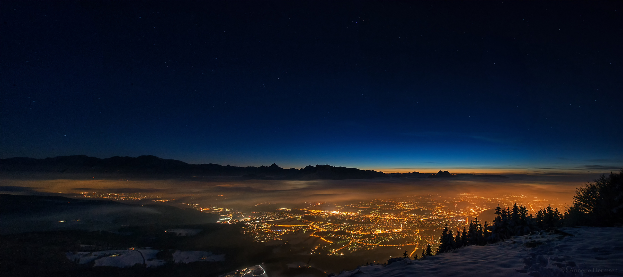 Nacht über Salzburg