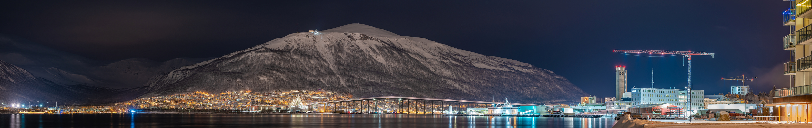 Nacht über Tromsö