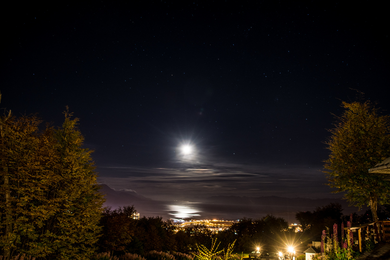 Nacht über Ushuaia Feuerland 