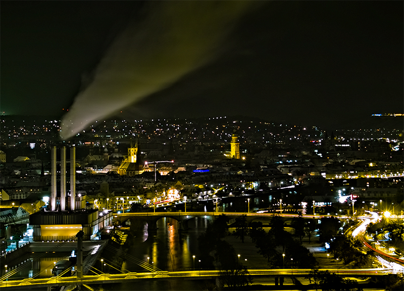 Nacht über Würzburg