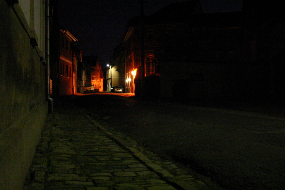 Nacht vor der Haustür