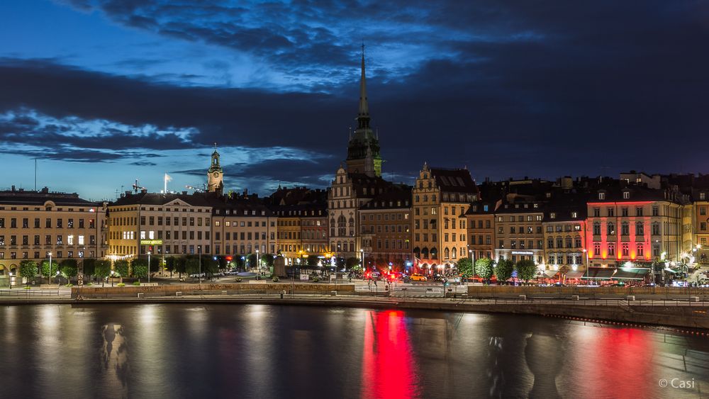 NachtAnsicht auf Gamla Stan