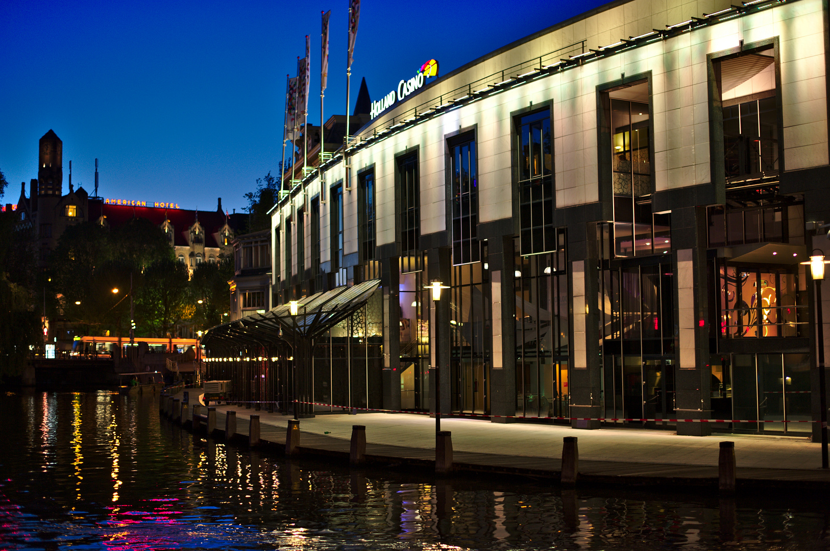 Nachtansicht Casino Amsterdam