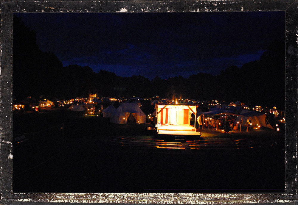 Nachtansicht Mittelalterliches Fantasy Spectaculum in Bückeburg 2009